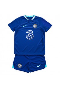Fotbalové Dres Chelsea Dětské Domácí Oblečení 2022-23 Krátký Rukáv (+ trenýrky)